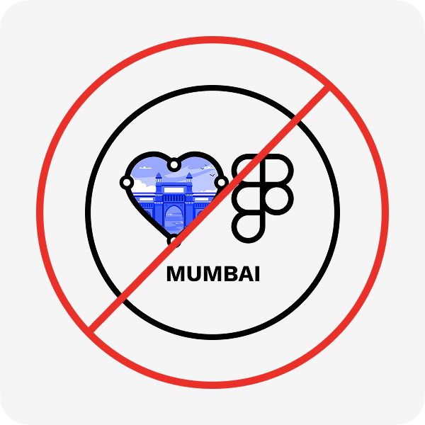 Incorrect usage: the previous Friends of Figma Mumbai logo